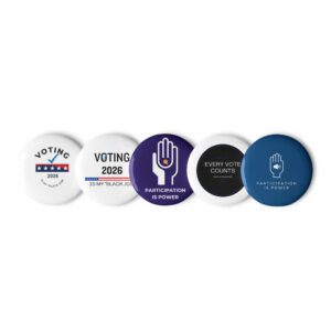 Voting is My Black Job Variety-Set of pin buttons