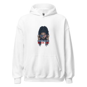 Voting Is My Black Job (Patriotic Male with Locks Hair)-Unisex Hoodie